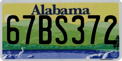 AL license plate 67BS372