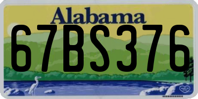 AL license plate 67BS376
