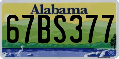 AL license plate 67BS377