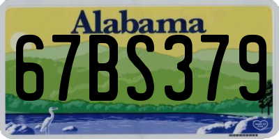 AL license plate 67BS379