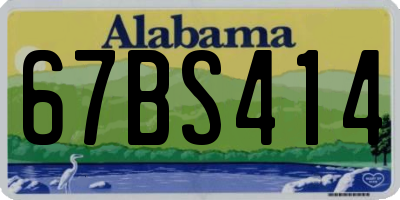 AL license plate 67BS414