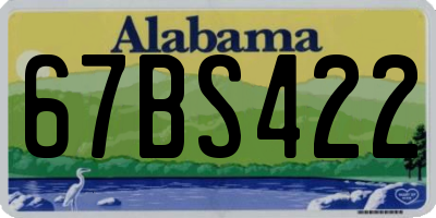 AL license plate 67BS422