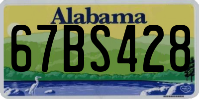 AL license plate 67BS428