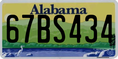 AL license plate 67BS434