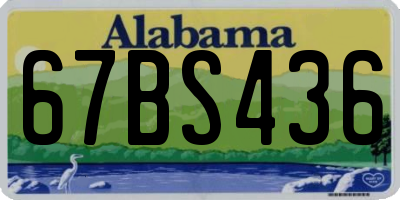 AL license plate 67BS436