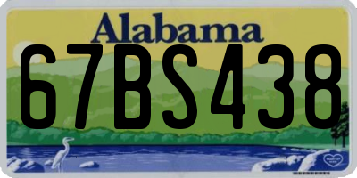 AL license plate 67BS438