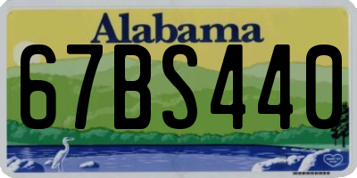 AL license plate 67BS440