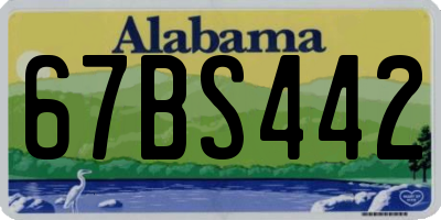 AL license plate 67BS442