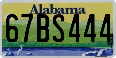 AL license plate 67BS444