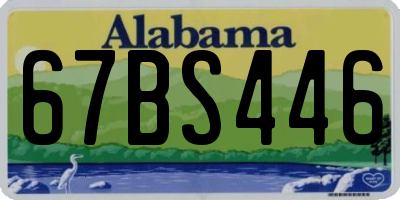 AL license plate 67BS446