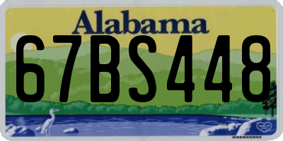 AL license plate 67BS448