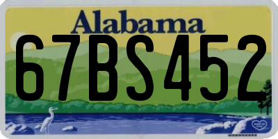 AL license plate 67BS452