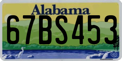 AL license plate 67BS453