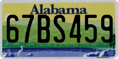AL license plate 67BS459