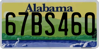 AL license plate 67BS460
