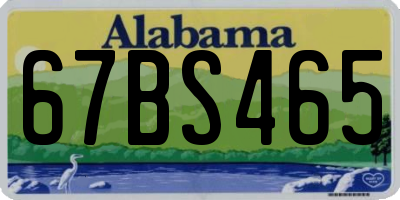 AL license plate 67BS465