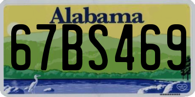 AL license plate 67BS469