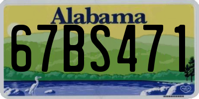 AL license plate 67BS471
