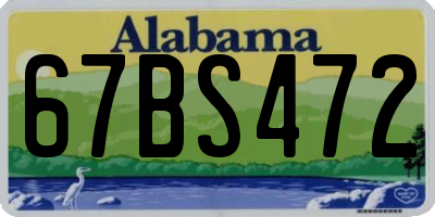 AL license plate 67BS472