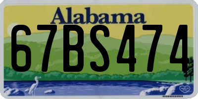 AL license plate 67BS474