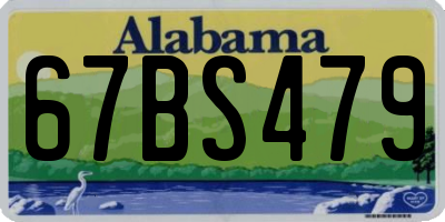 AL license plate 67BS479