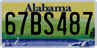 AL license plate 67BS487