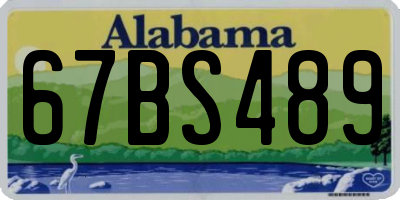 AL license plate 67BS489