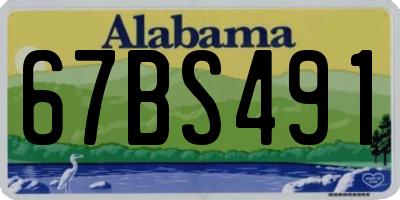 AL license plate 67BS491