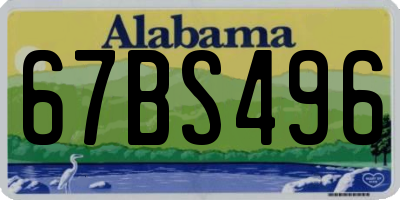 AL license plate 67BS496