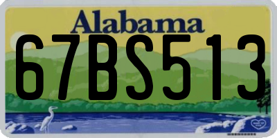 AL license plate 67BS513
