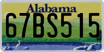 AL license plate 67BS515
