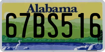 AL license plate 67BS516