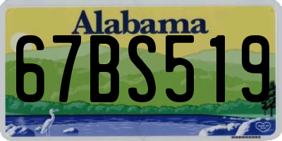 AL license plate 67BS519
