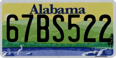 AL license plate 67BS522
