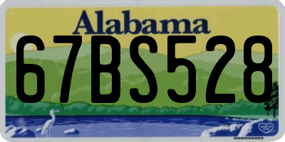 AL license plate 67BS528