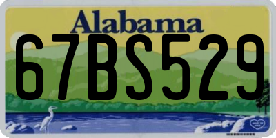 AL license plate 67BS529