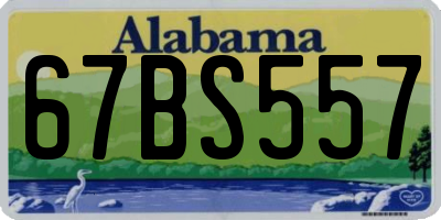 AL license plate 67BS557