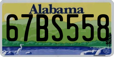 AL license plate 67BS558