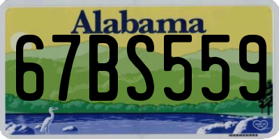 AL license plate 67BS559