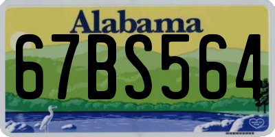 AL license plate 67BS564