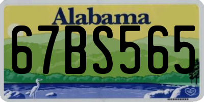 AL license plate 67BS565
