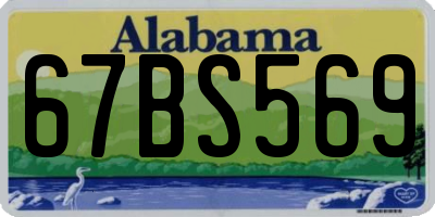 AL license plate 67BS569