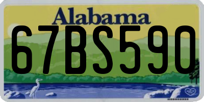 AL license plate 67BS590