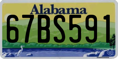 AL license plate 67BS591