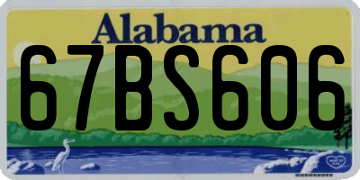 AL license plate 67BS606