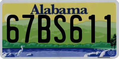 AL license plate 67BS611
