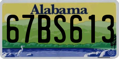 AL license plate 67BS613