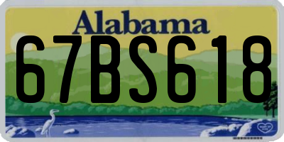 AL license plate 67BS618