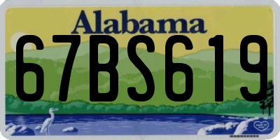 AL license plate 67BS619