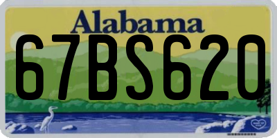 AL license plate 67BS620